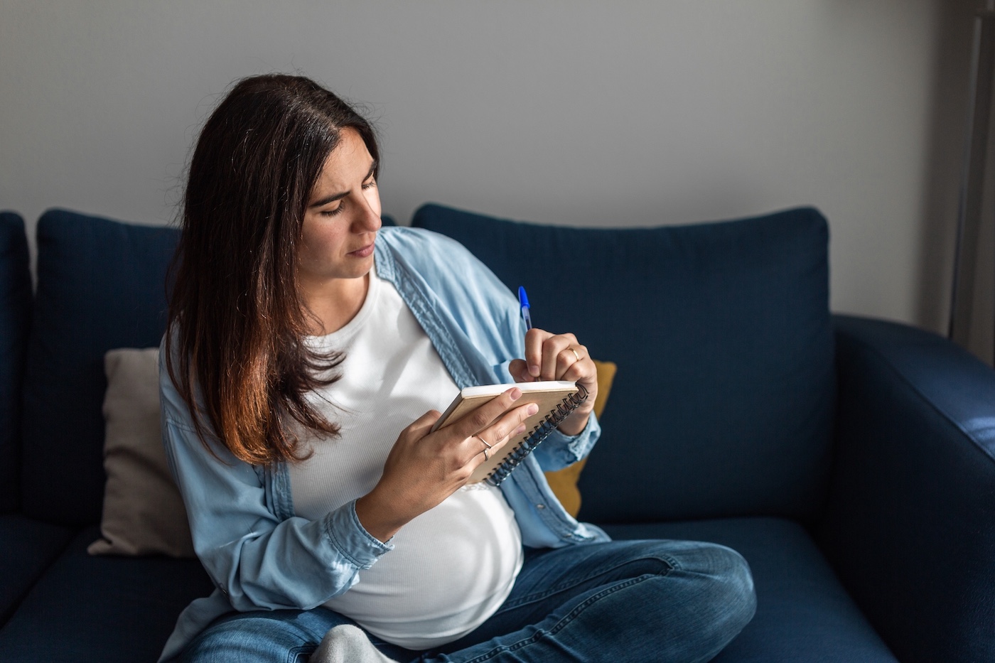 Surrogate Journaling Pregnant woman journaling